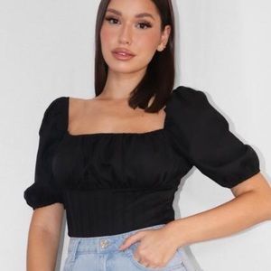 NWOT milkmaid corset top